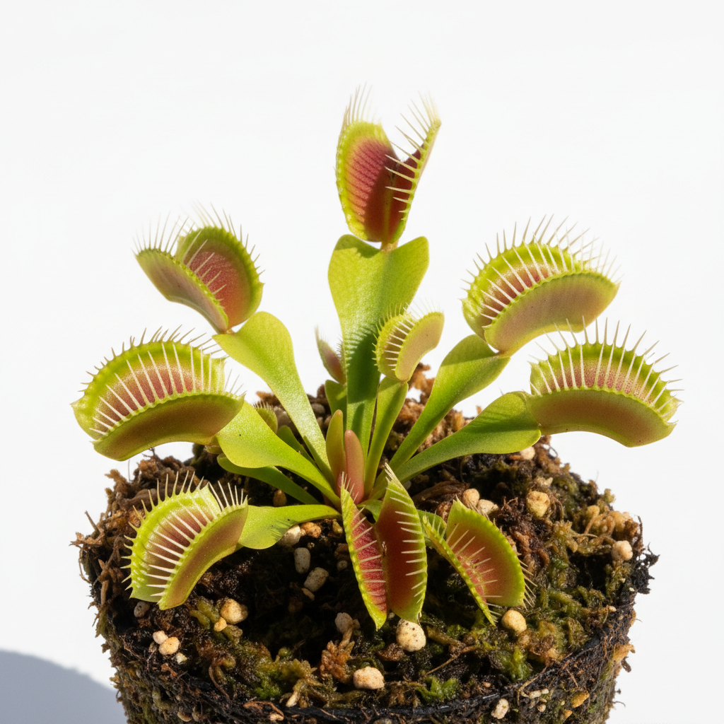 Standard Venus Flytrap with classic green and red coloring